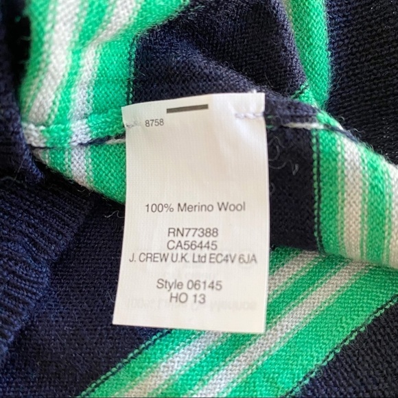 J. Crew Factory Merino Wool Stripe Sweater - Small - Picture 5 of 9